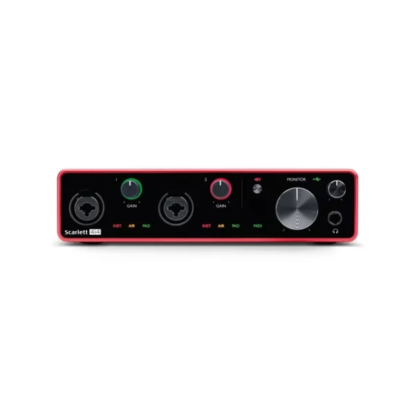 Focusrite Scarlett 4i4 (3ª Geração) - Interface de Áudio USB - Image 4