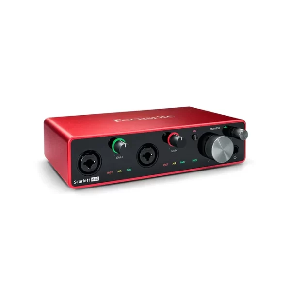 Focusrite Scarlett 4i4 (3ª Geração) - Interface de Áudio USB